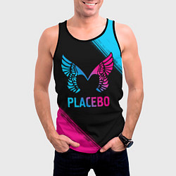 Майка-безрукавка мужская Placebo - neon gradient, цвет: 3D-черный — фото 2