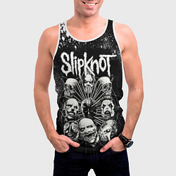 Майка-безрукавка мужская Slipknot Black, цвет: 3D-белый — фото 2