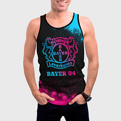 Майка-безрукавка мужская Bayer 04 - neon gradient, цвет: 3D-черный — фото 2