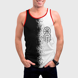 Майка-безрукавка мужская Северный компас Вегвизир, цвет: 3D-красный — фото 2