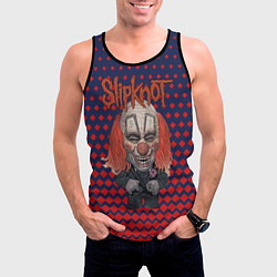 Майка-безрукавка мужская Slipknot clown, цвет: 3D-черный — фото 2