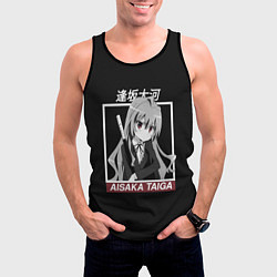 Майка-безрукавка мужская ToraDora Aisaka Taiga, цвет: 3D-черный — фото 2
