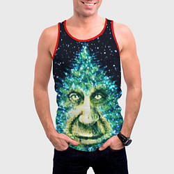 Майка-безрукавка мужская Мудрое Новогоднее Дерево, цвет: 3D-красный — фото 2