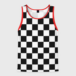 Мужская майка без рукавов Шахматные клетки - текстура