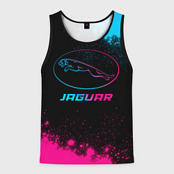 Мужская майка без рукавов Jaguar - neon gradient