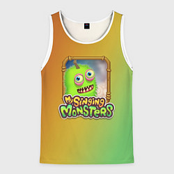 Майка-безрукавка мужская My Singing Monsters - Зерномех, цвет: 3D-белый