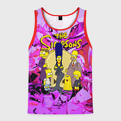 Мужская майка без рукавов The flighty Simpsons family