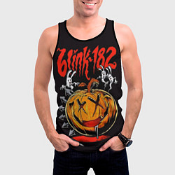 Майка-безрукавка мужская Blink ghosts pumpkin, цвет: 3D-черный — фото 2