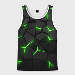 Мужская майка без рукавов Green neon steel