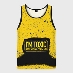 Майка-безрукавка мужская Toxic, цвет: 3D-черный