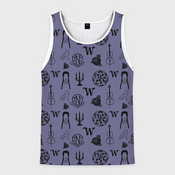 Мужская майка без рукавов Паттерн Уэнсдей