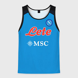 Майка-безрукавка мужская Хвича Кварацхелия Наполи форма домашняя, цвет: 3D-черный