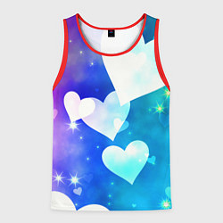 Майка-безрукавка мужская Dreamy Hearts Multicolor, цвет: 3D-красный