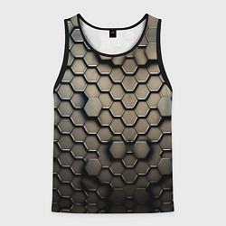 Мужская майка без рукавов Сталь и соты