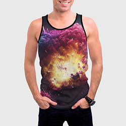 Майка-безрукавка мужская Теория взрыва, цвет: 3D-черный — фото 2