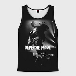 Майка-безрукавка мужская Depeche Mode - Music for the Masses tour, цвет: 3D-черный