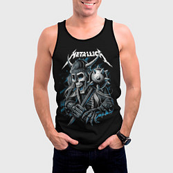 Майка-безрукавка мужская Metallica - Викинг, цвет: 3D-черный — фото 2