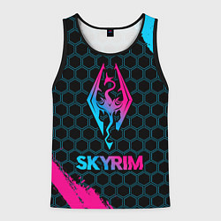 Мужская майка без рукавов Skyrim - neon gradient