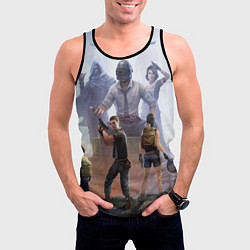 Майка-безрукавка мужская PUBG банда, цвет: 3D-черный — фото 2