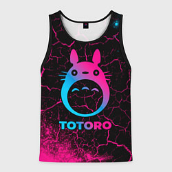 Майка-безрукавка мужская Totoro - neon gradient, цвет: 3D-черный