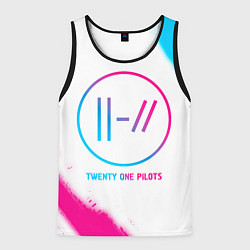 Мужская майка без рукавов Twenty One Pilots neon gradient style