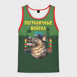 Майка-безрукавка мужская Погранзастава, цвет: 3D-красный