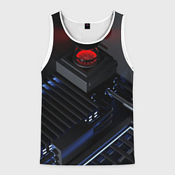 Майка-безрукавка мужская Технопроекция, цвет: 3D-белый
