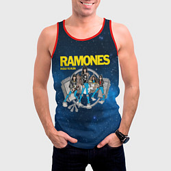 Майка-безрукавка мужская Ramones Road to ruin, цвет: 3D-красный — фото 2