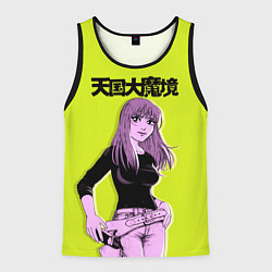 Майка-безрукавка мужская Кируко - Великая небесная стена, цвет: 3D-черный