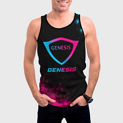Майка-безрукавка мужская Genesis - neon gradient, цвет: 3D-черный — фото 2