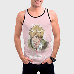 Майка-безрукавка мужская Sousuke Shima - Skip and Loafer, цвет: 3D-черный — фото 2