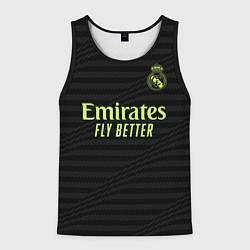 Майка-безрукавка мужская Карим Бензема Реал Мадрид форма 2223 третья, цвет: 3D-черный