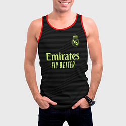 Майка-безрукавка мужская Карим Бензема Реал Мадрид форма 2223 третья, цвет: 3D-красный — фото 2