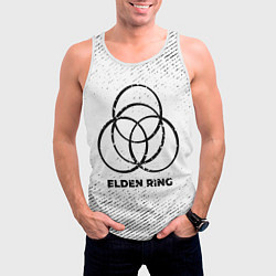 Майка-безрукавка мужская Elden Ring с потертостями на светлом фоне, цвет: 3D-белый — фото 2