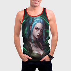 Майка-безрукавка мужская Jinx art Arcane League of Legends, цвет: 3D-красный — фото 2
