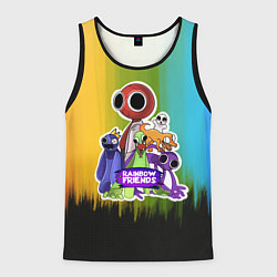Майка-безрукавка мужская Компания радужных друзей, цвет: 3D-черный