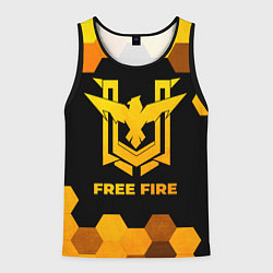 Мужская майка без рукавов Free Fire - gold gradient