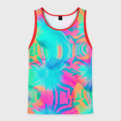 Мужская майка без рукавов Кислотный тай-дай: паттерн