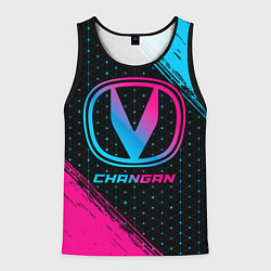 Мужская майка без рукавов Changan - neon gradient