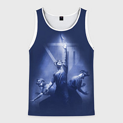 Майка-безрукавка мужская The Outlast Trials игра, цвет: 3D-белый