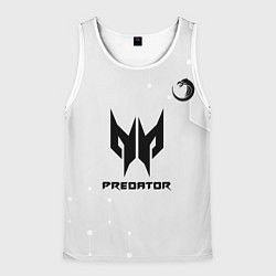 Майка-безрукавка мужская TNC Predator white, цвет: 3D-белый