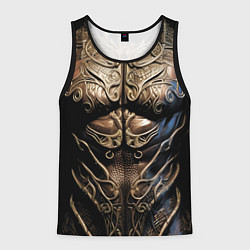 Майка-безрукавка мужская Воин - доспехи будущего, цвет: 3D-черный