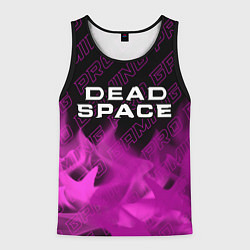 Майка-безрукавка мужская Dead Space pro gaming: символ сверху, цвет: 3D-черный