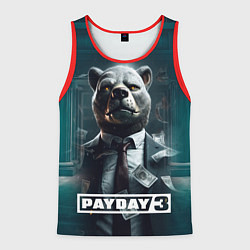 Мужская майка без рукавов Payday 3 bear