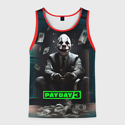 Майка-безрукавка мужская Payday 3 game, цвет: 3D-красный