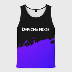 Мужская майка без рукавов Depeche Mode purple grunge