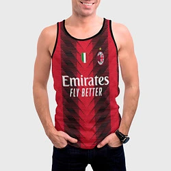 Майка-безрукавка мужская ФК Милан форма 2324 домашняя, цвет: 3D-черный — фото 2