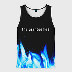 Майка-безрукавка мужская The Cranberries blue fire, цвет: 3D-черный