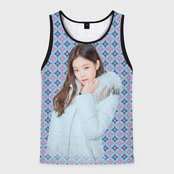 Майка-безрукавка мужская Blackpink Jennie Kim Blackpink winter style, цвет: 3D-черный