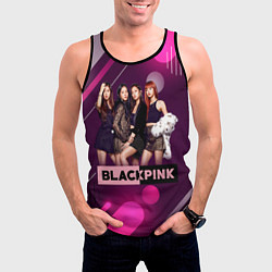 Майка-безрукавка мужская Kpop Blackpink, цвет: 3D-черный — фото 2